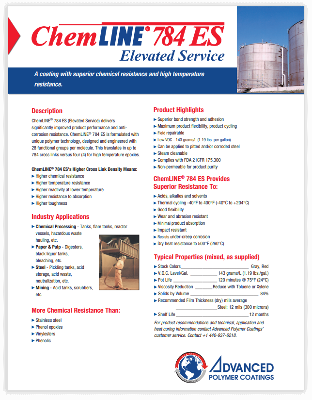 ChemLINE® Industrial Coatings Advanced Polymer Coatings